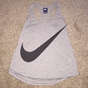 Grey Nike Swoosh Tank Top